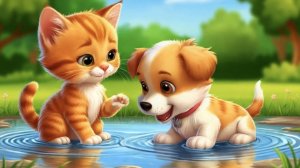 Новая песенка для детей Щенок и Котёнок