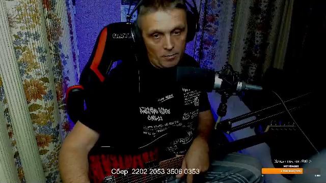 Гитарный стрим РОК песни КИНО,НАУ,СЕКТОР,ДДТ,ЧАЙФ,АРИЯ, смотреть онлайн