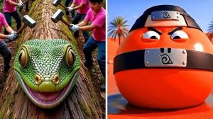 Спасение Красной змеи из гигантского бревна! СИГМА БОЙ БРЕЙНРОТ ВЗРЫВЫ (ХЗ ЧТО ТО ТАКОЕ)