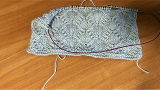 Узор спицами для ваших тёплых изделий смотреть онлайн