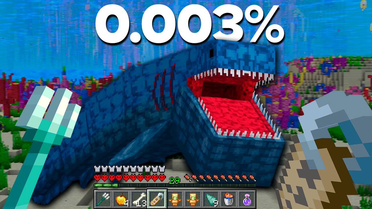 Собрал всех МОРСКИХ ЧУДОВИЩ в Майнкрафт ХАРДКОР! смотреть онлайн