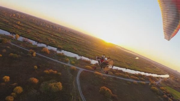 Полеты на параплане осенью в Барнауле