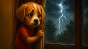 Мультики для детей. Приключения собачки. Собачка испугался грома и молнии. Детям. Мультики