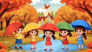 Весёлая Новая песенка для детей Про дождик- Дождик дождик кап кап кап