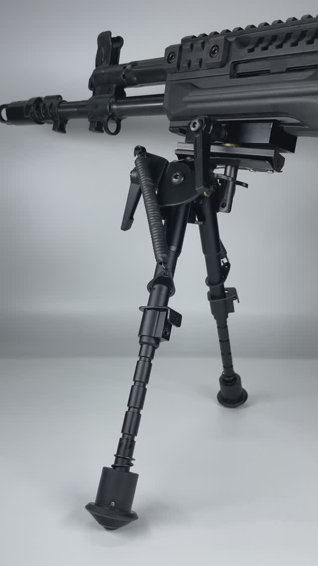 Сошки быстросъемные Patriot на Weaver с качающейся базой и подлоком, поворот 360° 6”-9”