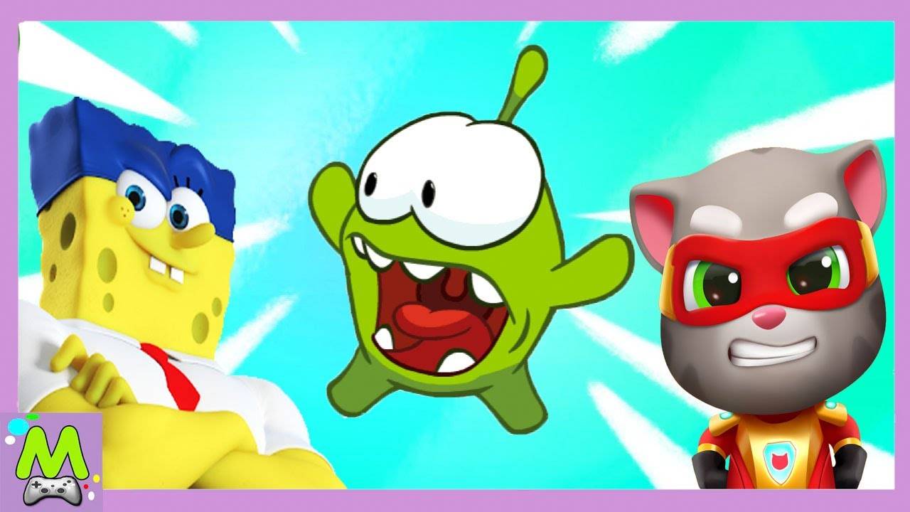 Ам Ням против Говорящего Тома и Губки Боба.Самые Быстрые Мультгерои в Гоночном Забеге смотреть онлайн