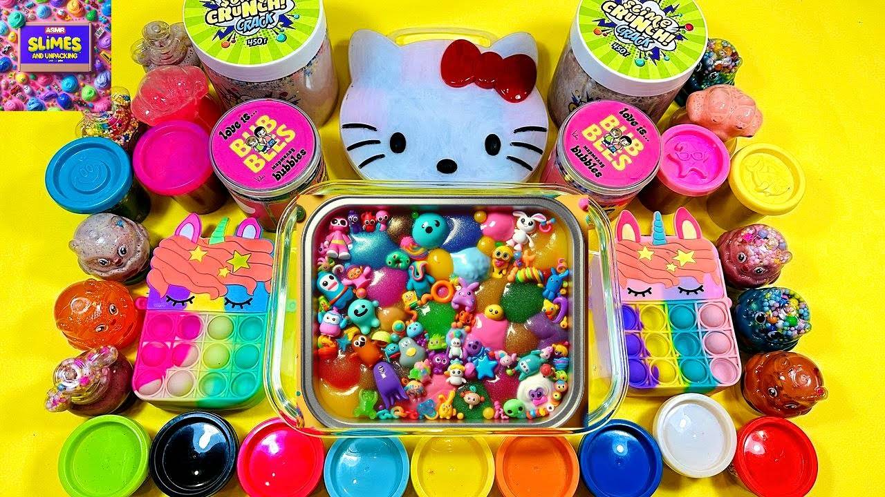 Смешивание слаймов | АСМР видео | Слайм АСМР | Рецепт слайма | Игра слайм смотреть онлайн