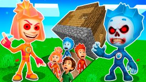 ФИКСИКИ и ДИМ ДИМЫЧ СПРЯТАЛИСЬ ПОД ДОМОМ ОТ СИМКА И НОЛИК EXE В МАЙНКРАФТ МУЛЬТИК FIXIKI