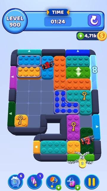 Color Block Jam 900 Уровень смотреть онлайн