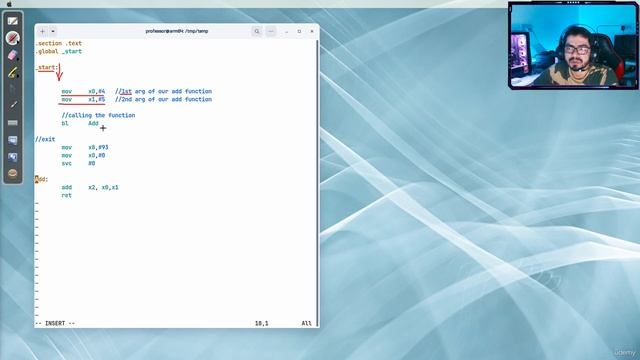 11.1 -How to use functions in arm assembly programming смотреть онлайн
