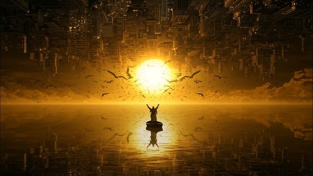 Upside-Down Sky City 🌆 2-Hour Mystical Ambience ｜ Ocean Mirror ｜ Orb Of Light ｜ Mechanical Birds