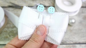 Мастер-класс красивого банта из белых декоративных лент. Сделать своими руками красивый аксессуар