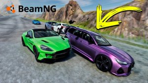 СПУСК С ГОРЫ БЕЗ ТОРМОЗОВ НА МАКСИМАЛЬНОЙ СКОРОСТИ В BEAMNG DRIVE!