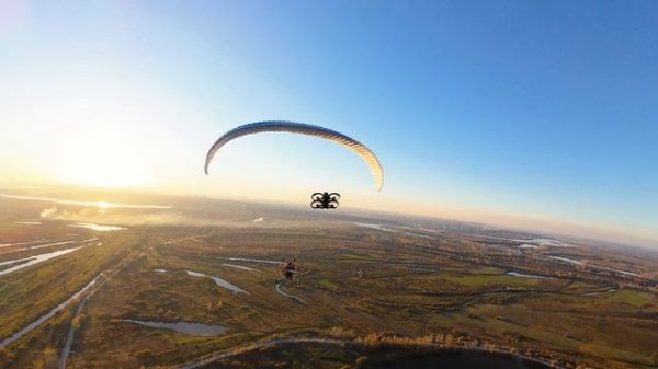 Осенние полёты на параплане в Барнауле