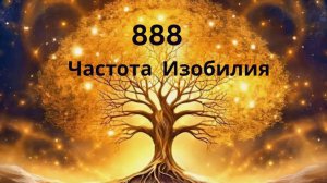 Частота денег и изобилия 888 гц