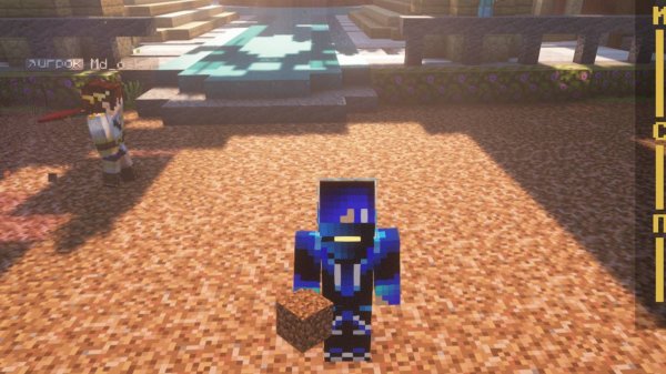 Меняю блок земли на чтото другое! я не успел до вайпа