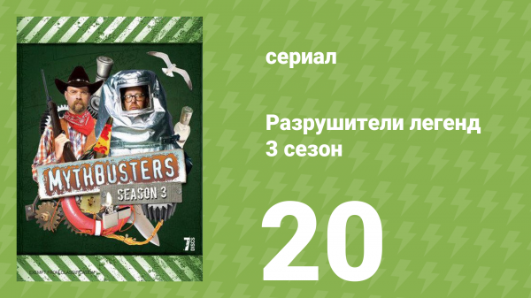 Разрушители легенд 3 сезон 20 серия «Коробка салфеток — убийца» (документальный сериал, 2005)