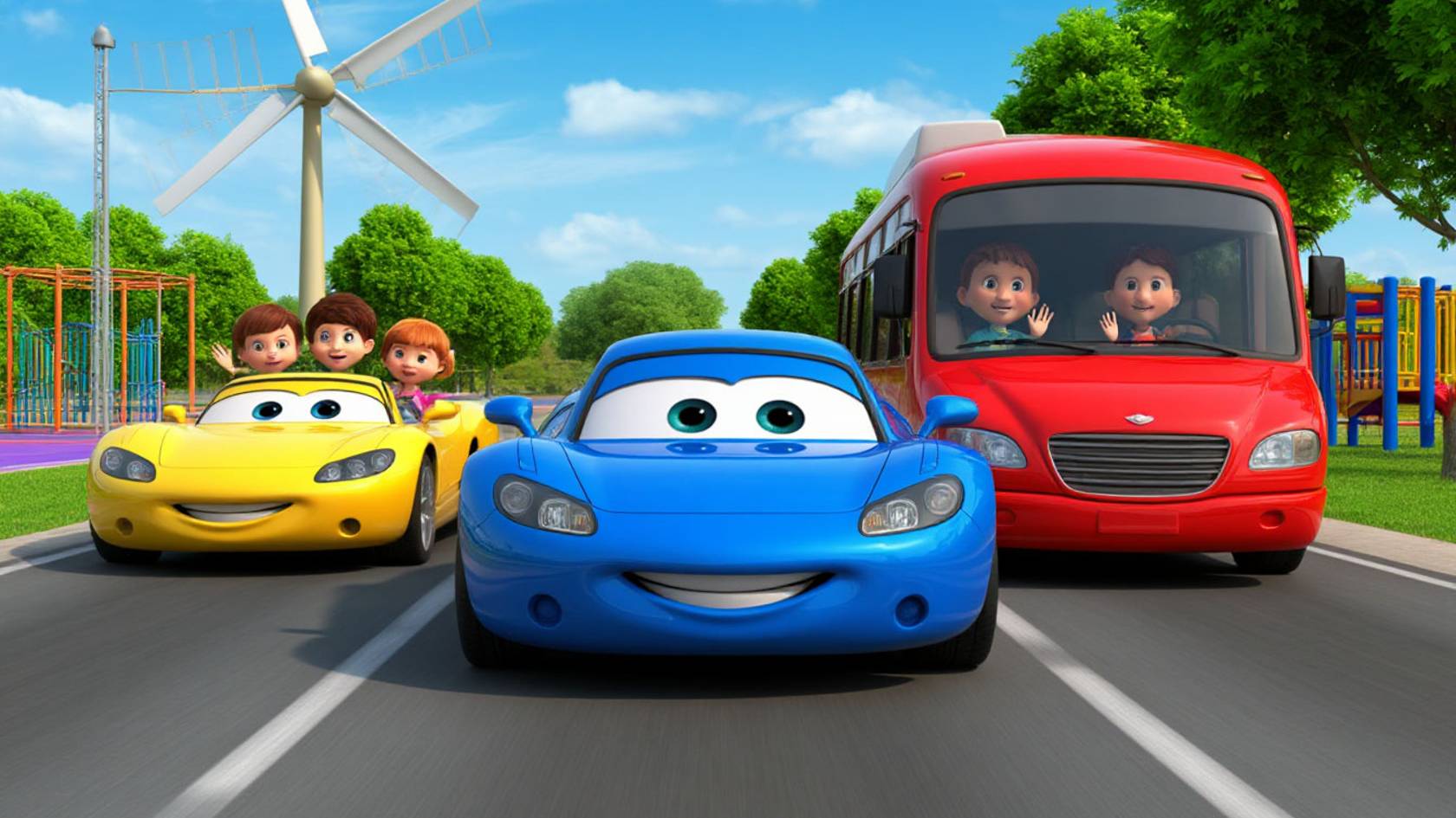 Машины Би -би -би + Песенки и Мультики про Машины + Весёлые Мультики для детей и малышей