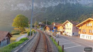 🚄 4К SmartTV ➤ Из Шпиц - в Ост Интерлакена, Швейцария, Центральный ж.д. вокзал Тунерзее!