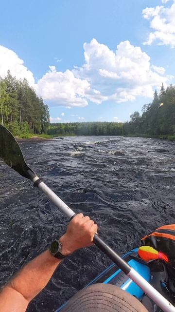 порог Масляный, река Кереть, Карелия смотреть онлайн