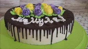 Украшение торта белково заварным кремом. Торт ПТИЧЬЕ МОЛОКО. Украшение торта своими руками