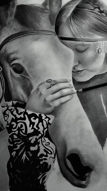 Процесс рисования карандашом ✏️