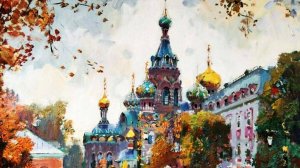 Осенние пейзажи художника Анатолия Лукаша.