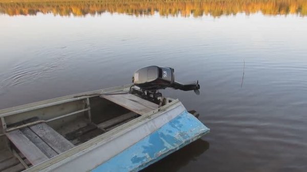 Тохатсу 9.8 на лодке Казанка с булями