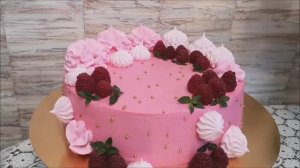 Украшение торта. Крем для выравнивания торта. КРЕМ ЧИЗ. Рецепт БЕЗЕ. Торт для девочки