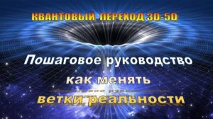 Пошаговое руководство как менять ветки реальности