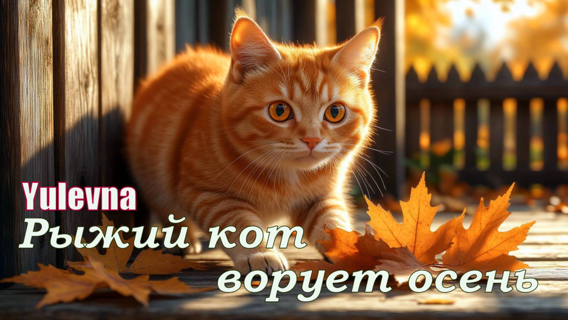 Рыжий кот ворует осень.Новая песня про осень.Yulevna(Юлевна)_Арсений Романов.🍁 смотреть онлайн