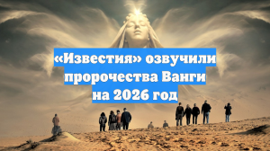 «Известия» озвучили пророчества Ванги на 2026 год