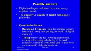 01.06.2021 The impact of digitalization on cognitive and emotional development of children