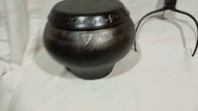 Чугунок чугунный 4 литра+ Крышка -СКОВОРОДА ЧУГУННАЯ +Ухват кованый СССР смотреть онлайн