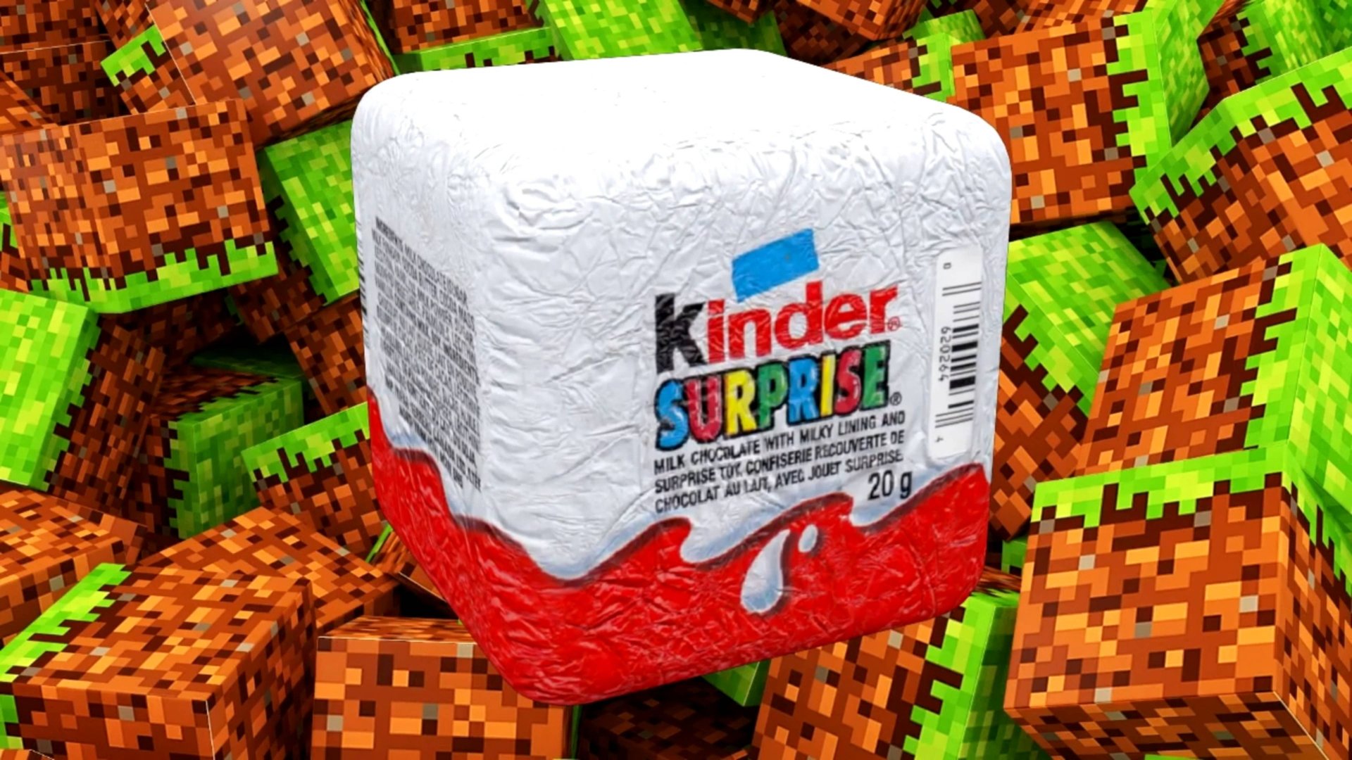 Квадратный киндер сюрприз, Фигурки Майнкрафт, Minecraft, мультики для детей