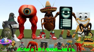 СЕМЬЯ МЕМОВ BRAINROT И ПЕРСОНАЖИ ПОППИ ПЛЭЙТАЙМ 4 В ТОКСИЧНОЙ ЯМЕ В GARRY'S MOD