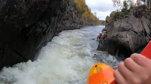 Кутсайоки \ Сплав по низкому уровню воды \ Водопад Маманя (Большой Янискенгас)