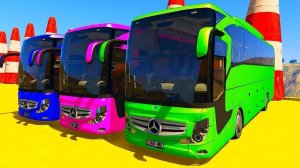 Большие Автобусы Супергерои Мультфильм для Детей и Малышей с Веселыми Детскими Песенками