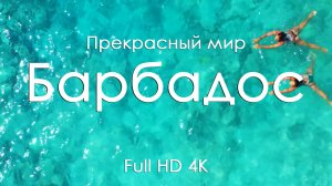 Барбадос Карибы 4K Full Ultra HD | Пляжи, океан и музыка фортепиано | Видео для чила и релакса