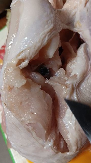 фасованная курица пробитие!mp4