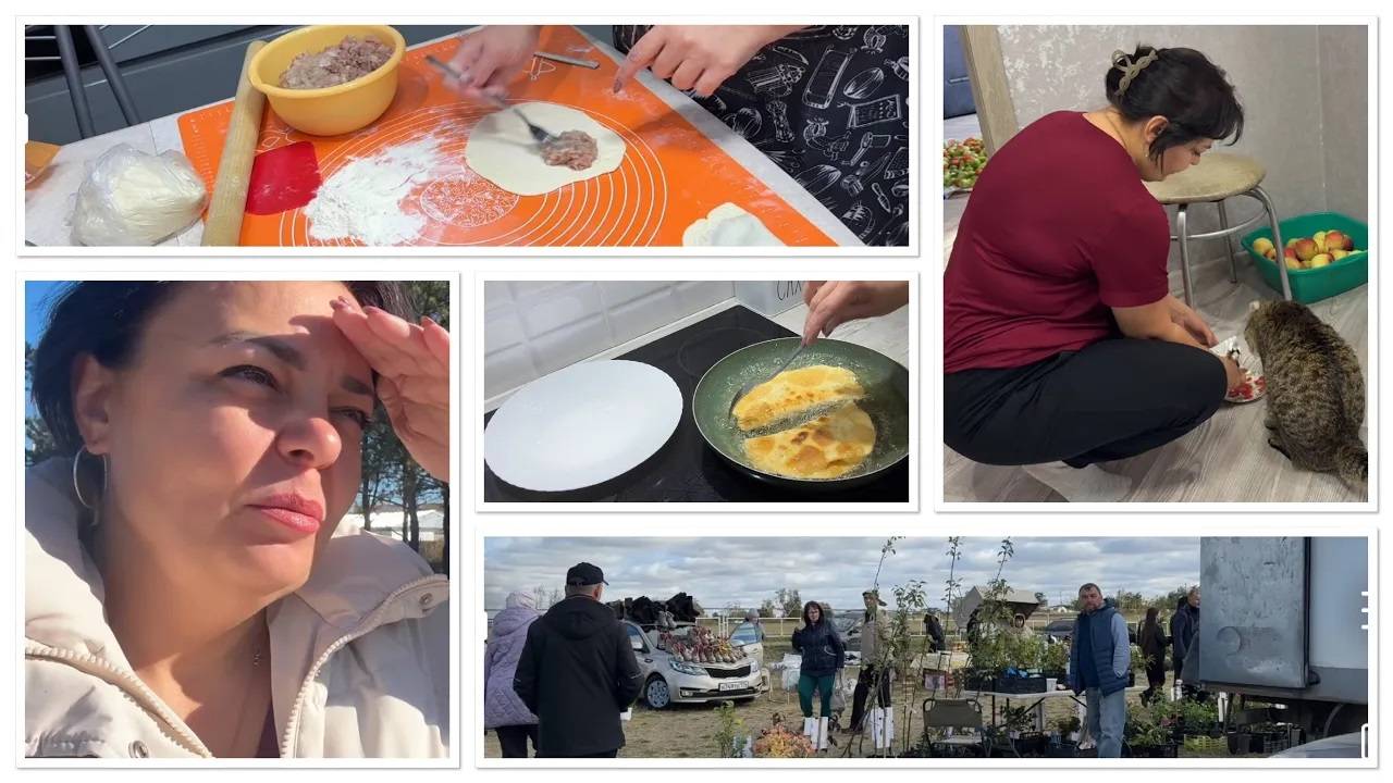 посетили ЯРМАРКУ прикупили 3 МЕШКА__покупки__ЖАРЮ чебуреки смотреть онлайн