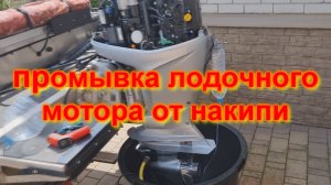 Промывка лодочного мотора от накипи