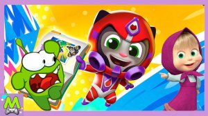 Маша и Медведь против Говорящего Тома и Ам Няма.Догонялки Героев Мультиков.Кто Лучше