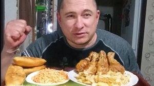 мукбанг/обжорыч/картошка с курицей/