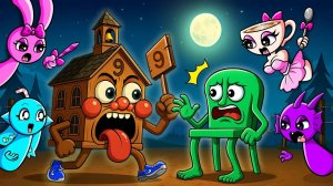 НЕ ПОДХОДИТЕ!🚫Ла Эсок Секола блокирует Каркеркар Куркур!❌ | Брейнрот и Спрунки