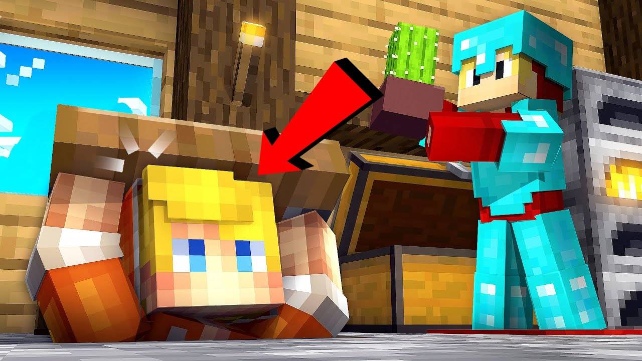 Я прожил 100 Дней ПОД ДОМОМ ИГРОКА в Майнкрафт... смотреть онлайн