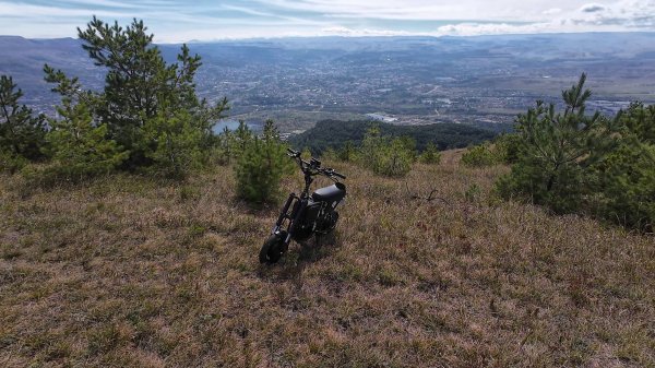 Кисловодск. Путешествие на Боргустанский хребет с электроскутером WHITE SIBERIA ZVER. 3 часть.