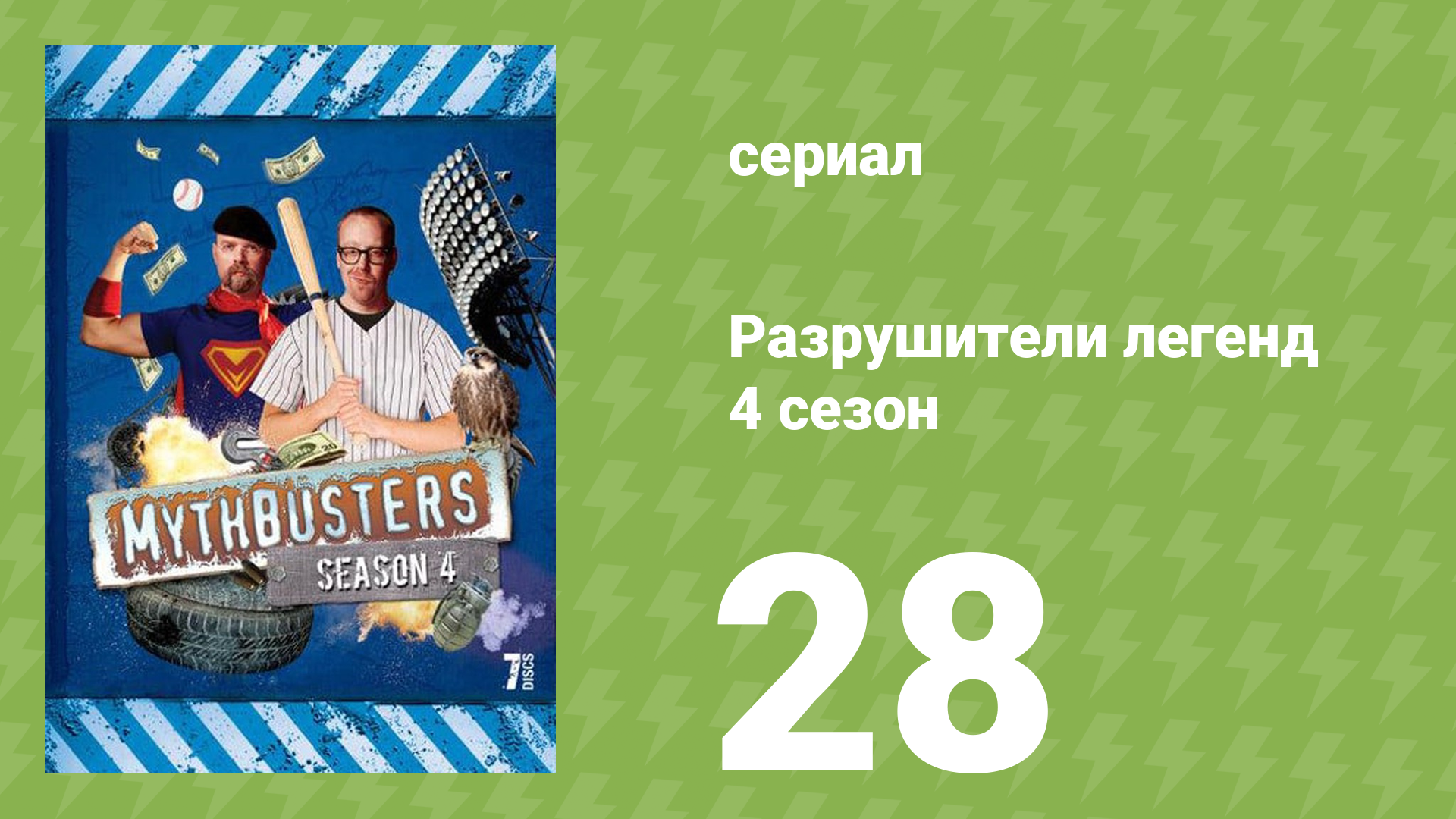 Разрушители легенд 4 сезон 28 серия «Падение с 22000 футов» (документальный сериал, 2006) смотреть онлайн