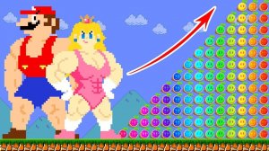 Челендж! Марио сожрёт 999 радужных грибов и превратится в настоящего качка!
