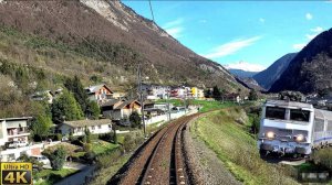 🚄 4К SmartTV ➤ Шамбери-Бур-Сен-Морис [Тарантез], французские Альпы, BB22200! UHD 30fps